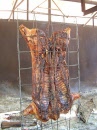 roast pig hanging